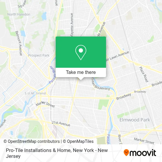 Pro-Tile Installations & Home map