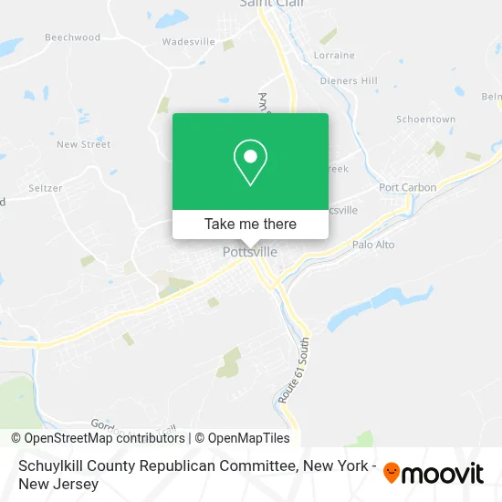 Schuylkill County Republican Committee map
