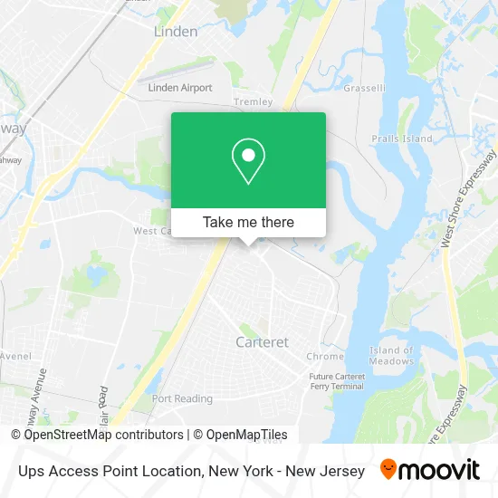Ups Access Point Location map