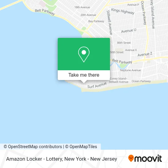 Amazon Locker - Lottery map