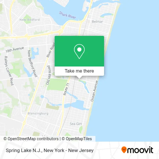 Spring Lake N.J. map