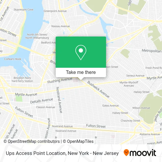 Ups Access Point Location map