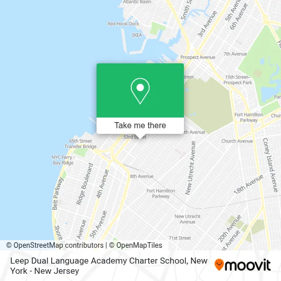 Leep Dual Language Academy Charter School map