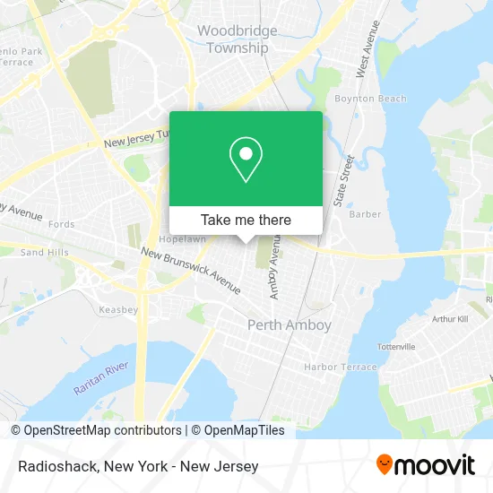 Radioshack map