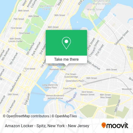 Amazon Locker - Spitz map