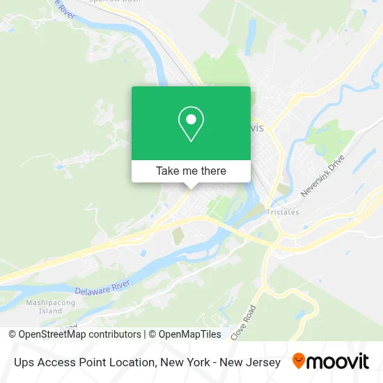 Ups Access Point Location map
