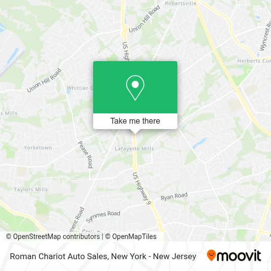 Roman Chariot Auto Sales map