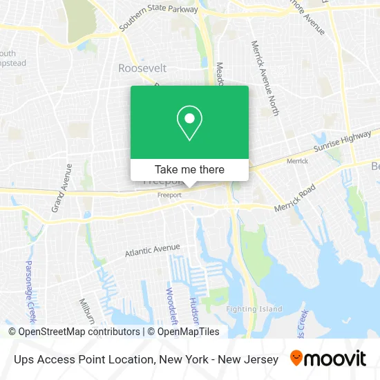 Ups Access Point Location map