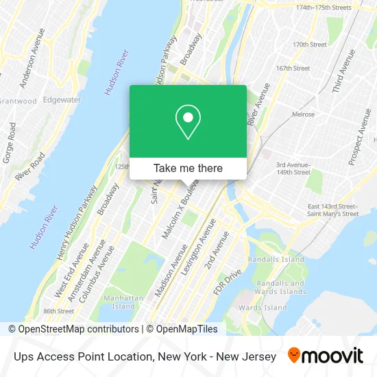 Ups Access Point Location map