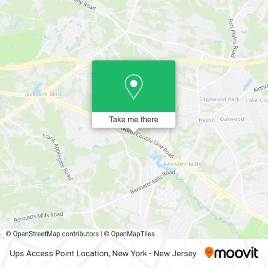 Ups Access Point Location map