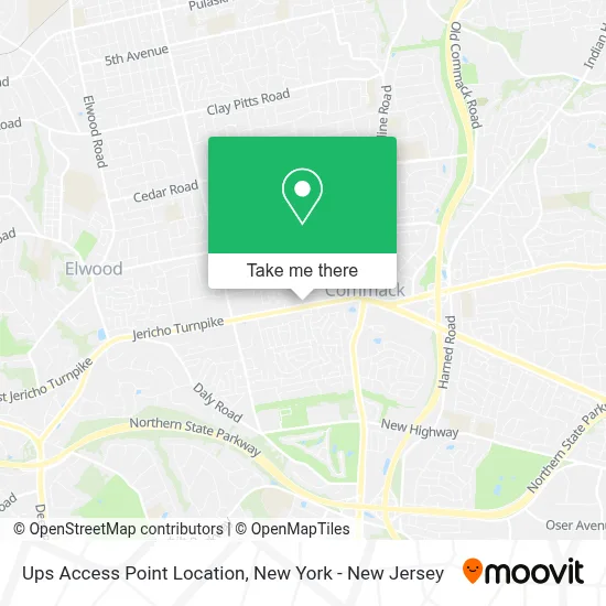 Ups Access Point Location map