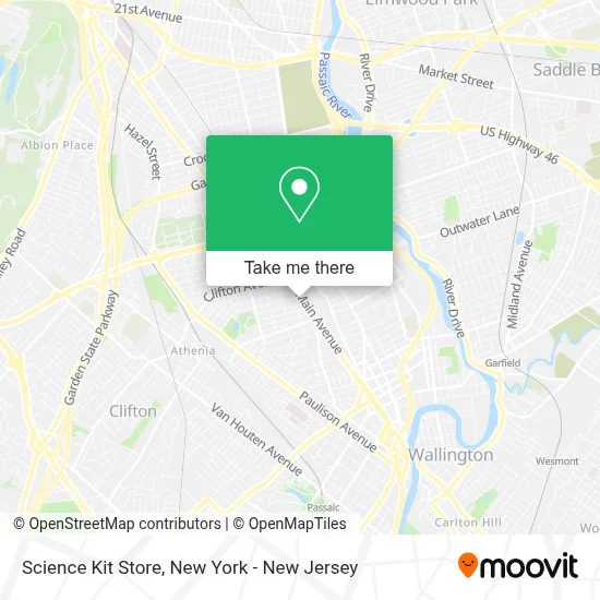 Mapa de Science Kit Store
