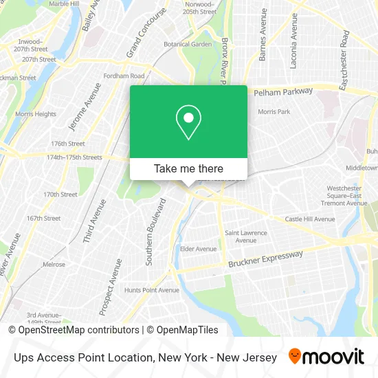 Ups Access Point Location map