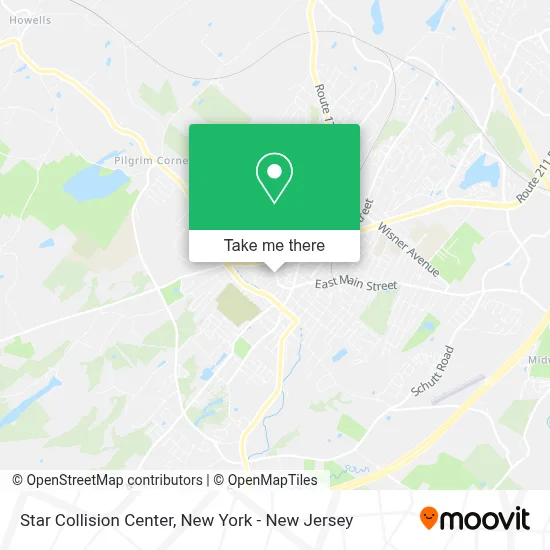 Star Collision Center map