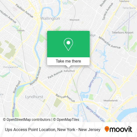 Ups Access Point Location map