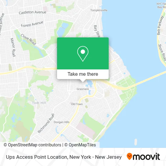 Ups Access Point Location map
