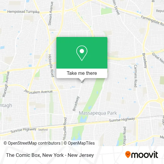 The Comic Box map