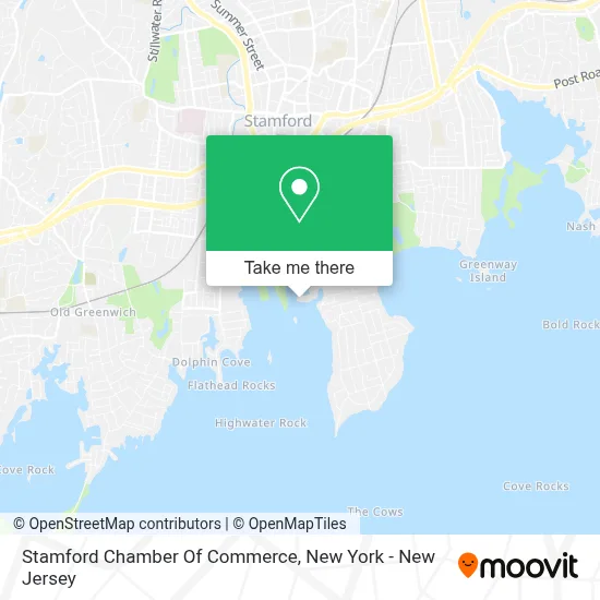 Stamford Chamber Of Commerce map
