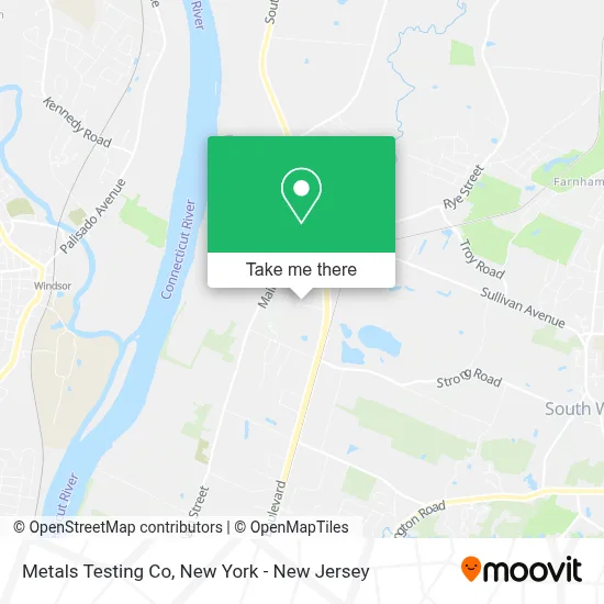 Metals Testing Co map