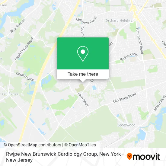 Rwjpe New Brunswick Cardiology Group map