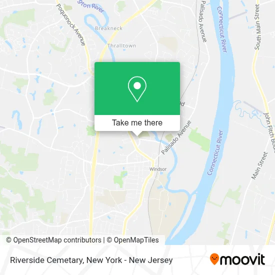Riverside Cemetary map