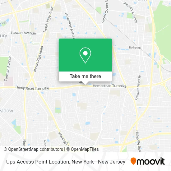 Ups Access Point Location map