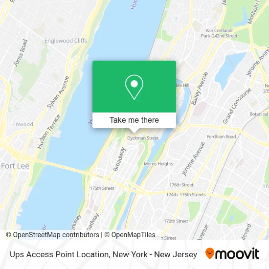 Ups Access Point Location map