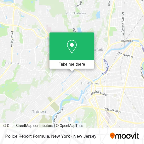 Police Report Formula map