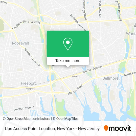 Ups Access Point Location map