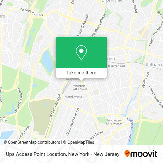 Ups Access Point Location map