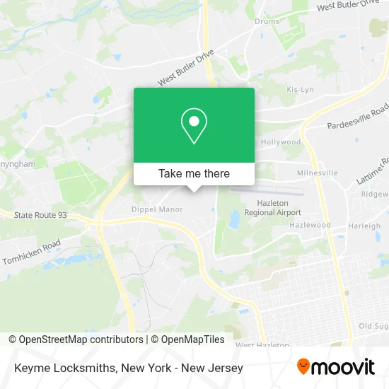 Keyme Locksmiths map