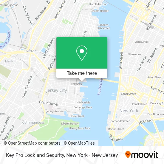 Key Pro Lock and Security map