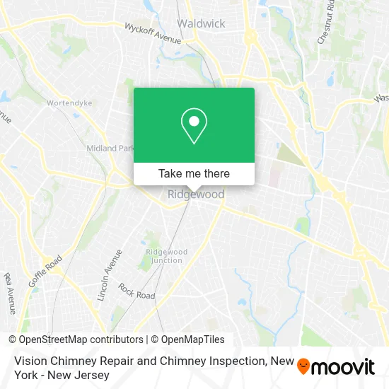 Vision Chimney Repair and Chimney Inspection map