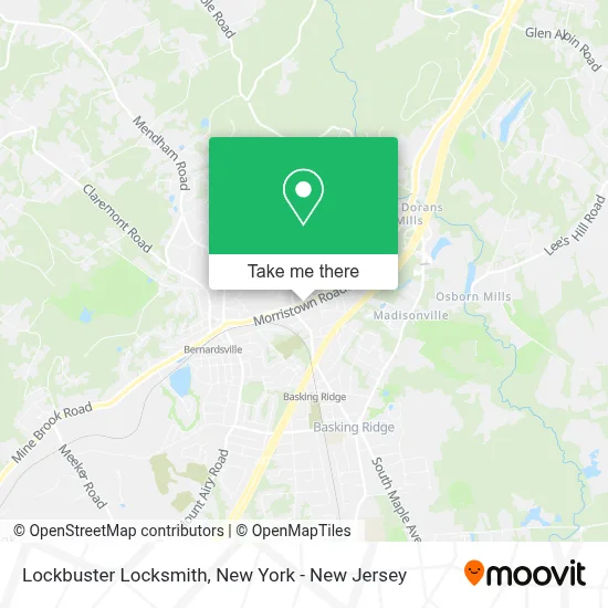 Lockbuster Locksmith map