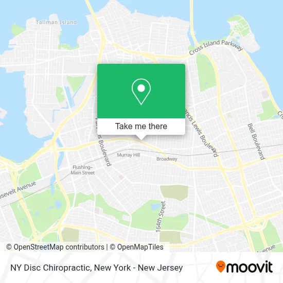 NY Disc Chiropractic map