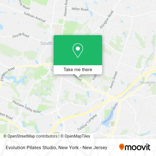 Evolution Pilates Studio map