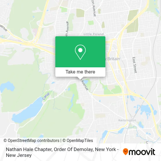 Nathan Hale Chapter, Order Of Demolay map