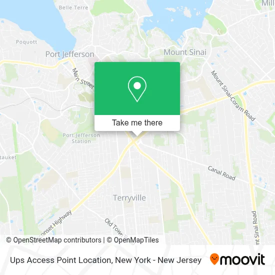 Ups Access Point Location map