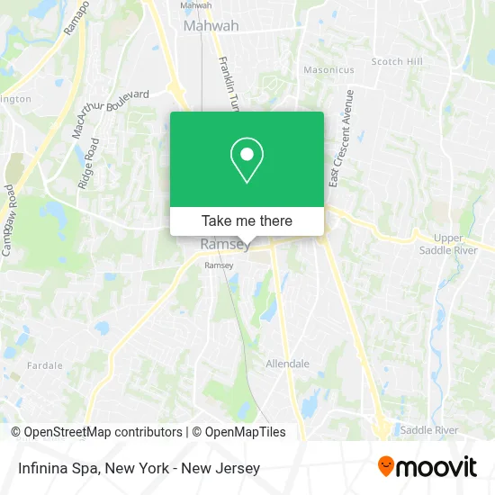 Infinina Spa map