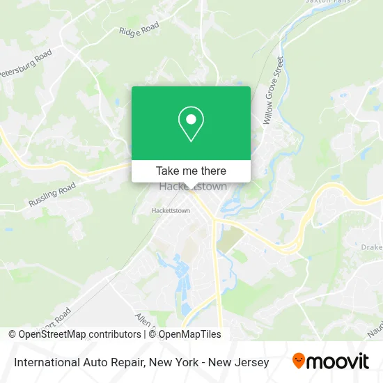 International Auto Repair map