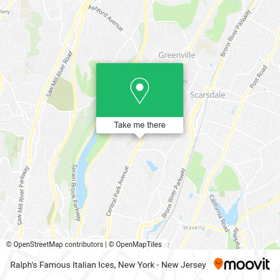 Ralph's Famous Italian Ices map