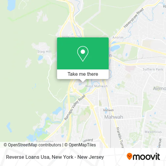 Reverse Loans Usa map