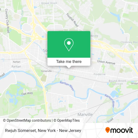 Rwjuh Somerset map