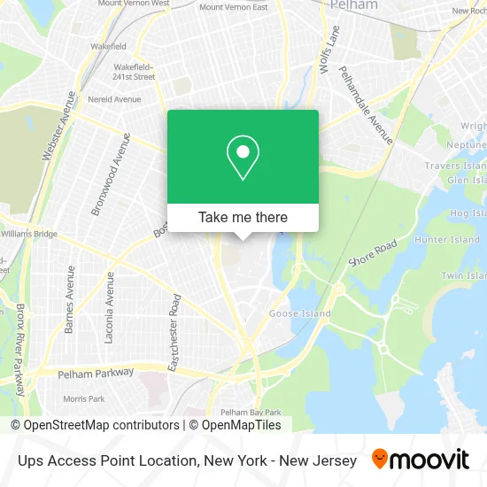 Ups Access Point Location map