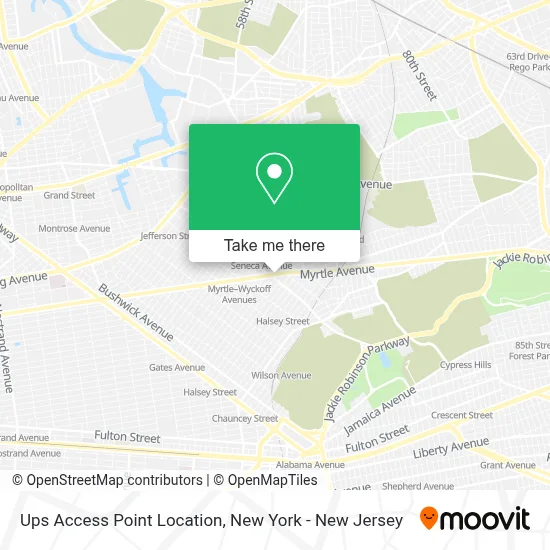 Ups Access Point Location map