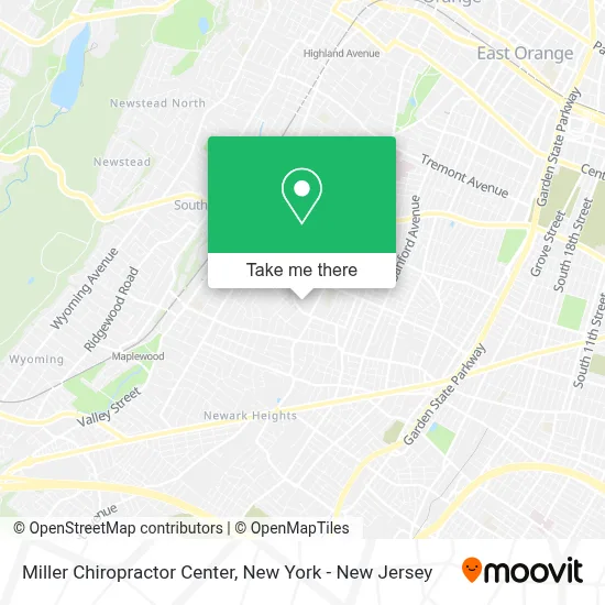 Miller Chiropractor Center map