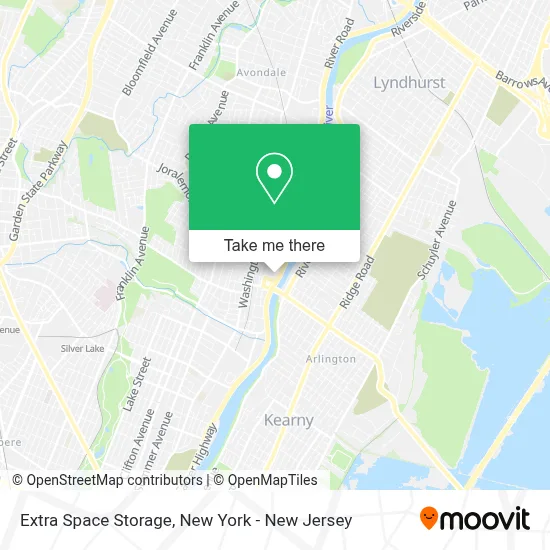Extra Space Storage map