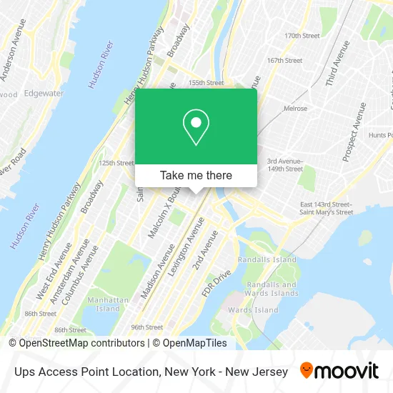 Ups Access Point Location map