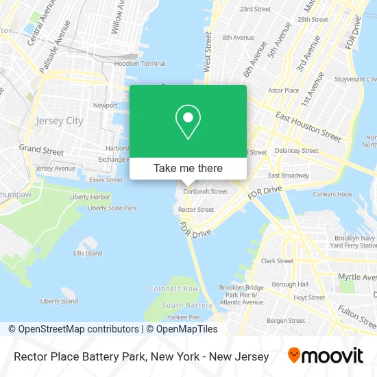 Rector Place Battery Park map