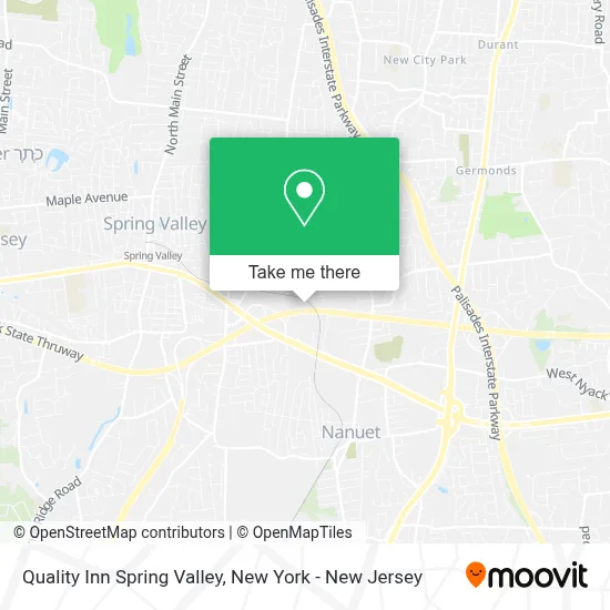 Quality Inn Spring Valley map